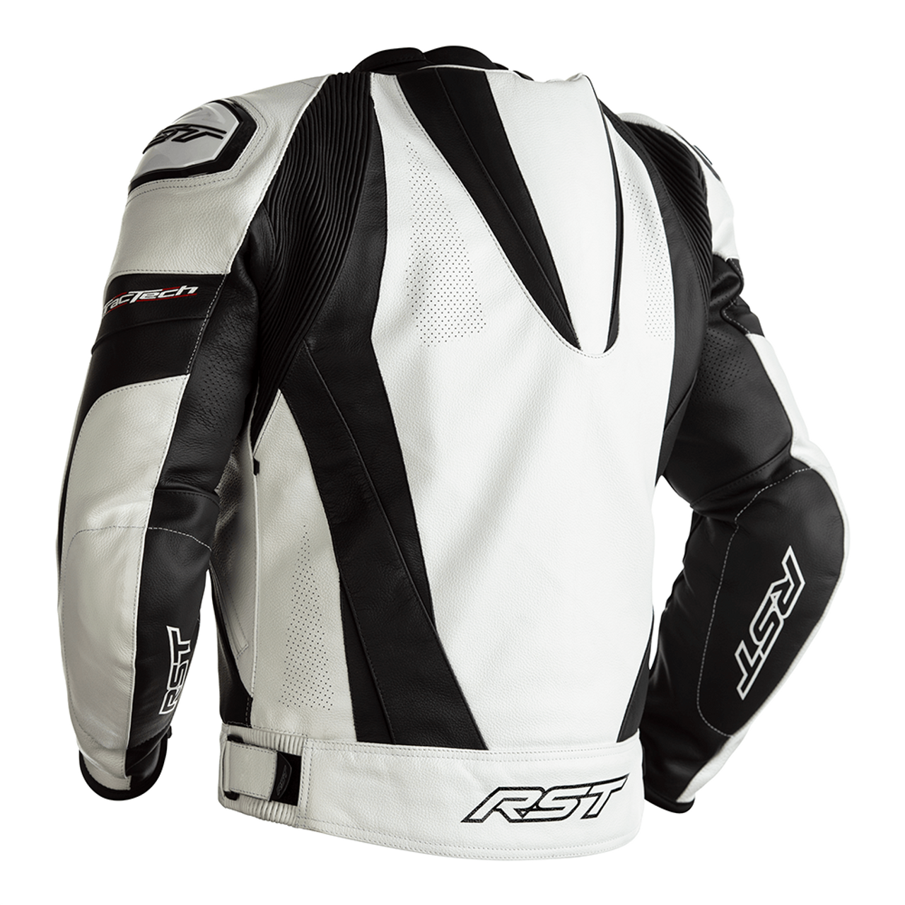 RST Tractech Evo 4 CE Mens Leather Jacket - White / Black . 4 RST Tractech Evo 4 CE Mens Leather Jacket - White / Black . - Image 2