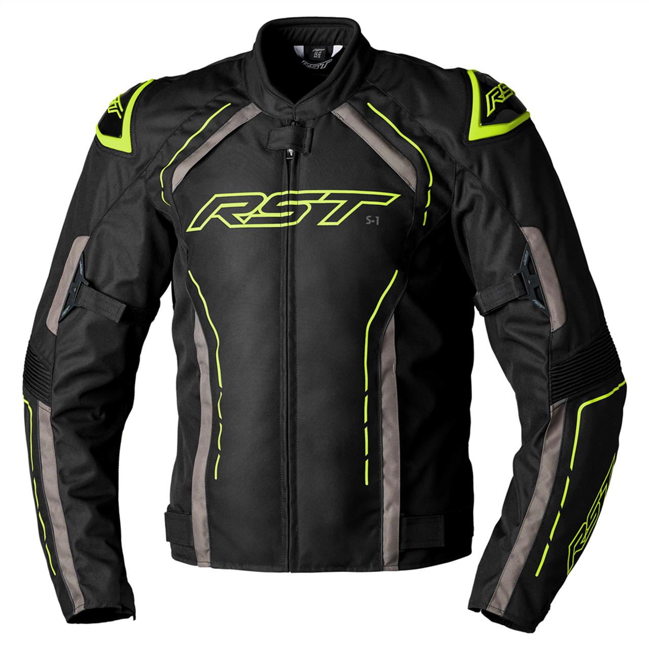 RST S-1 CE Mens Textile Jacket - Black / Grey / Flo Yellow 3 RST S-1 CE Mens Textile Jacket - Black / Grey / Flo Yellow