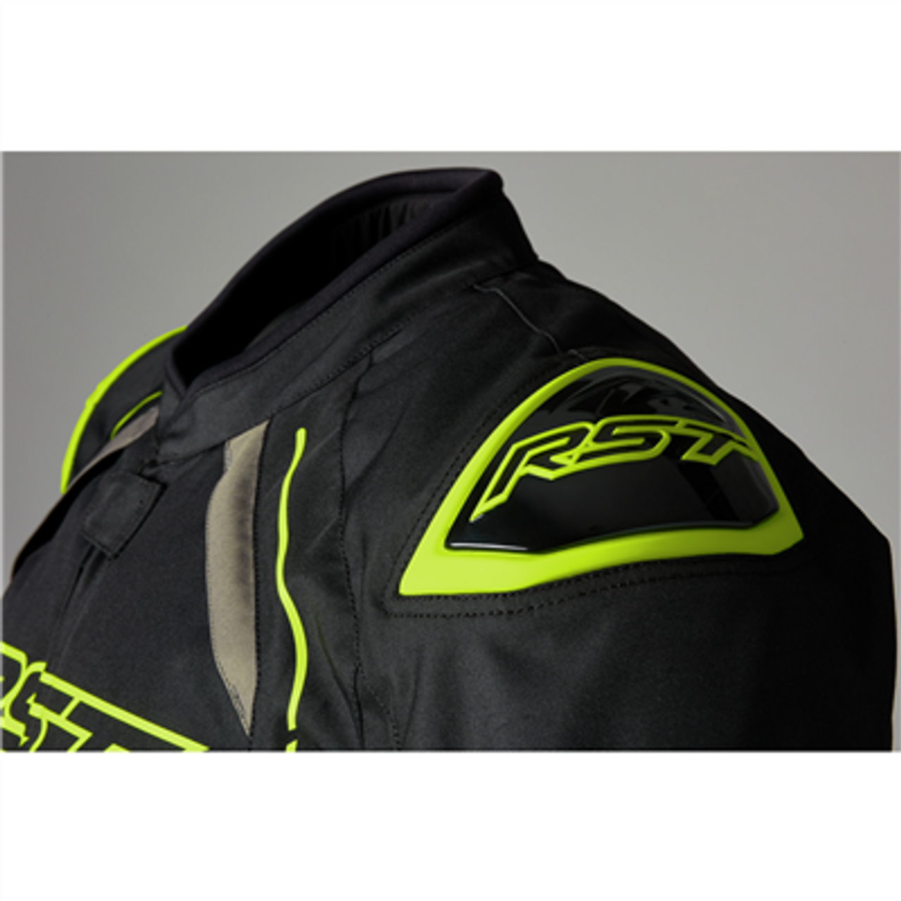 RST S-1 CE Mens Textile Jacket - Black / Grey / Flo Yellow 5 RST S-1 CE Mens Textile Jacket - Black / Grey / Flo Yellow - Image 3