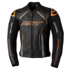 RST S1 CE Mens Leather Jacket - Black / Grey / Neon Orange -Jacket Zone 102977 s1 ce mens leather jacket blackgreyneonorange front 19980.1646843751