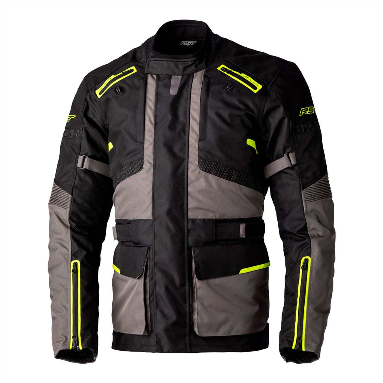 RST Endurance CE Mens Textile Jacket - Black / Grey / Flo Yellow 3 RST Endurance CE Mens Textile Jacket - Black / Grey / Flo Yellow