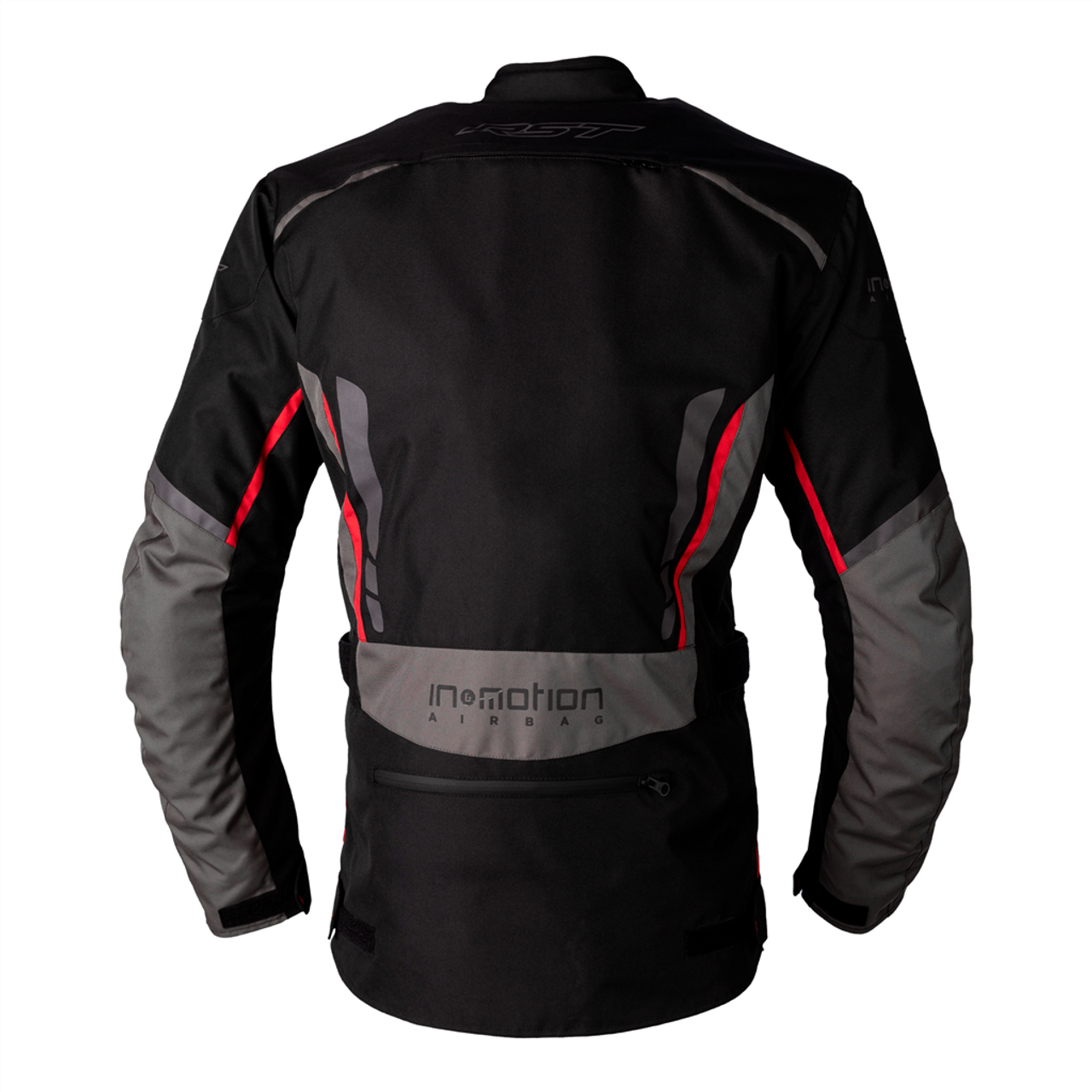 RST Axiom Plus Airbag CE Mens Textile Jacket - Black / Grey / Red 4 RST Axiom Plus Airbag CE Mens Textile Jacket - Black / Grey / Red - Image 2