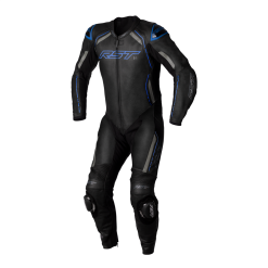 RST S1 CE Mens One Piece Leather Suit - Black / Grey / Neon Blue -Jacket Zone 102987 blu 7 17350.1648229006