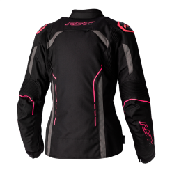 RST S1 CE Ladies Textile Jacket - Black / Neon Pink -Jacket Zone 103056 pnk 4 66740.1658420308