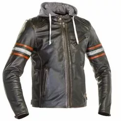 Richa Toulon 2 Men's Leather Jacket - Black / Orange