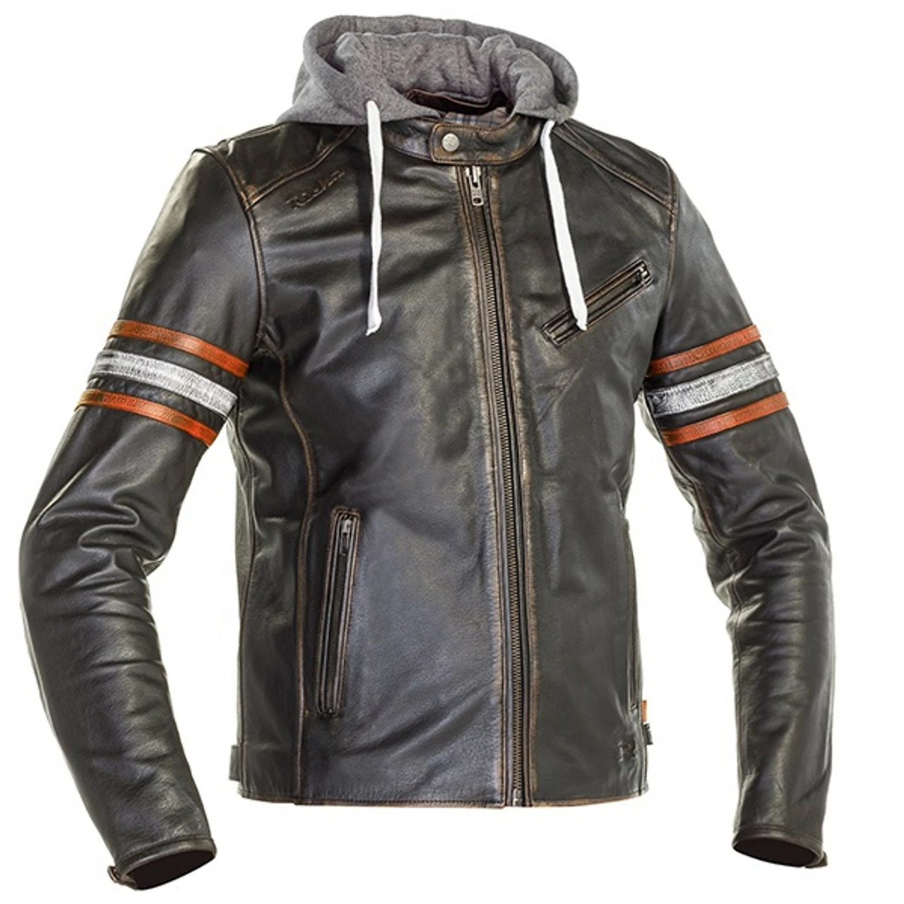 Richa Toulon 2 Men's Leather Jacket - Black / Orange 3 Richa Toulon 2 Men's Leather Jacket - Black / Orange