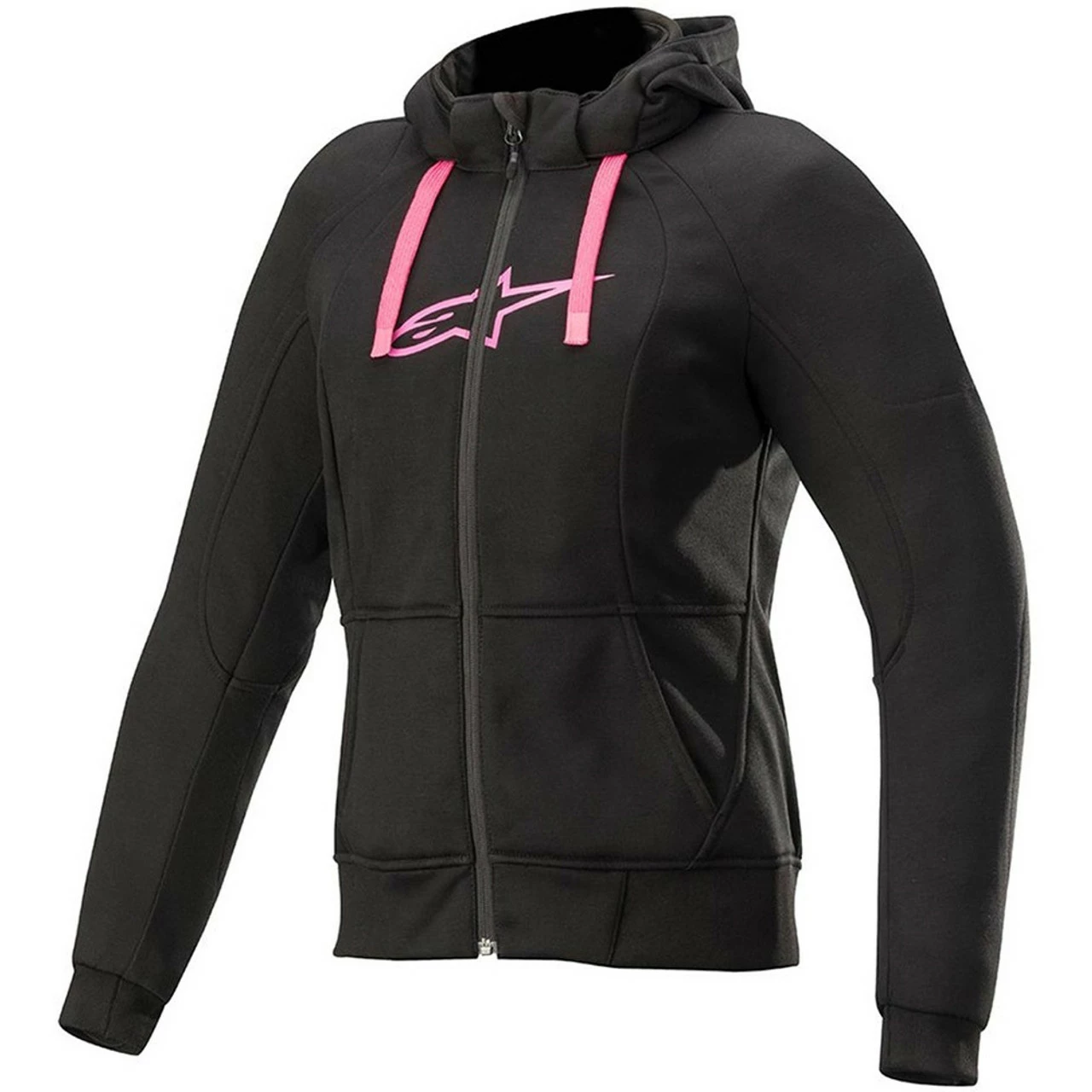 Alpinestars Stella Chrome Sports Ladies Hoodie - Black / Pink 3 Alpinestars Stella Chrome Sports Ladies Hoodie - Black / Pink