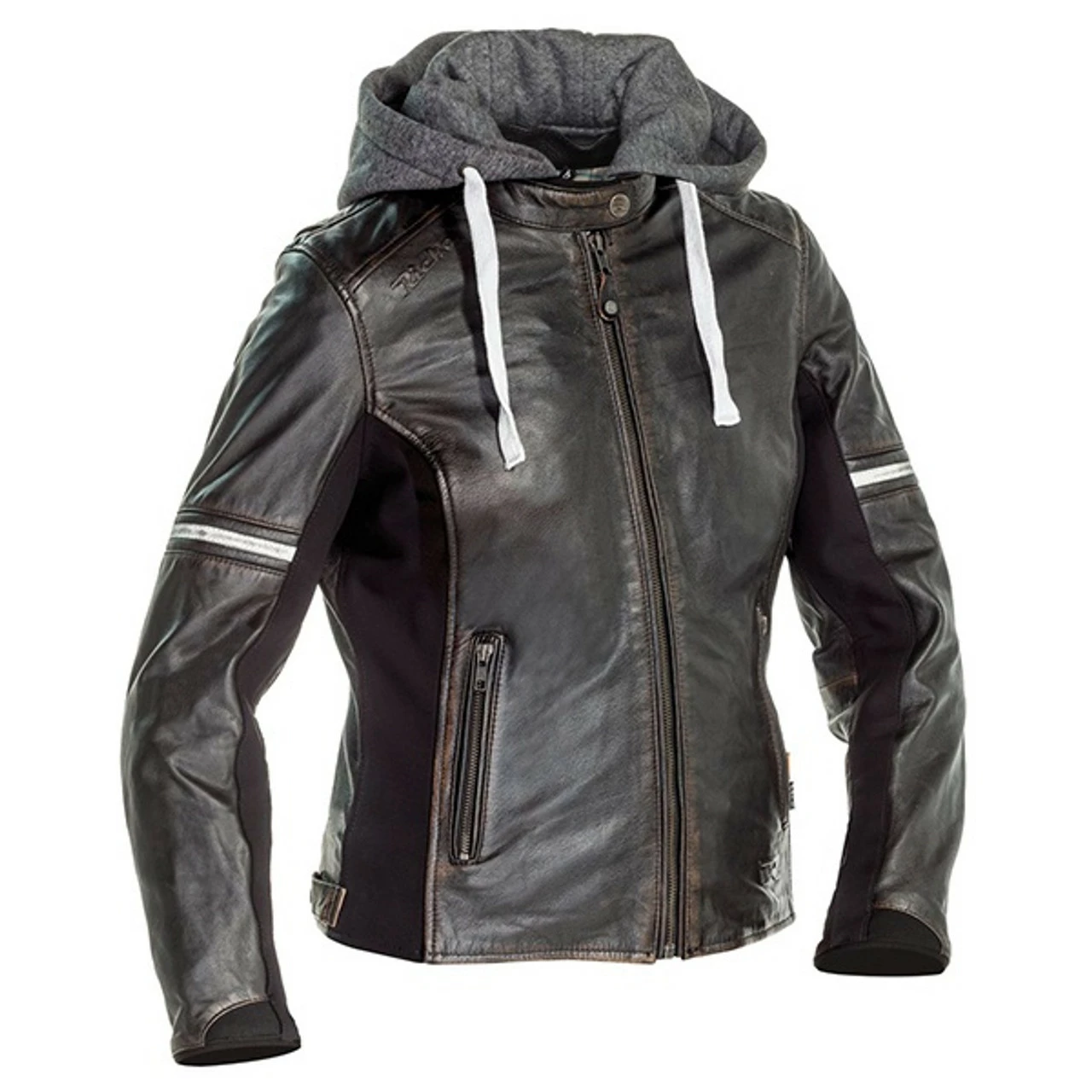 Richa Toulon 2 Ladies Leather Jacket - Anthracite / Brown 3 Richa Toulon 2 Ladies Leather Jacket - Anthracite / Brown