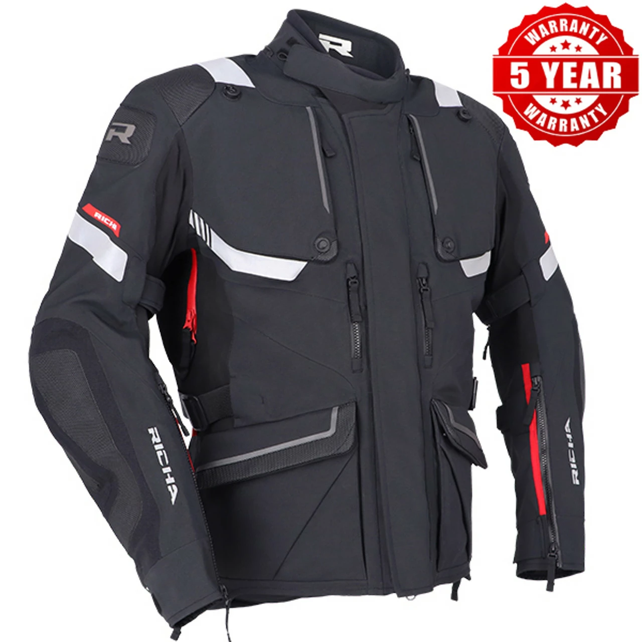 Richa Armada Pro Gore-Tex Jacket - Black 4 Richa Armada Pro Gore-Tex Jacket - Black - Image 2
