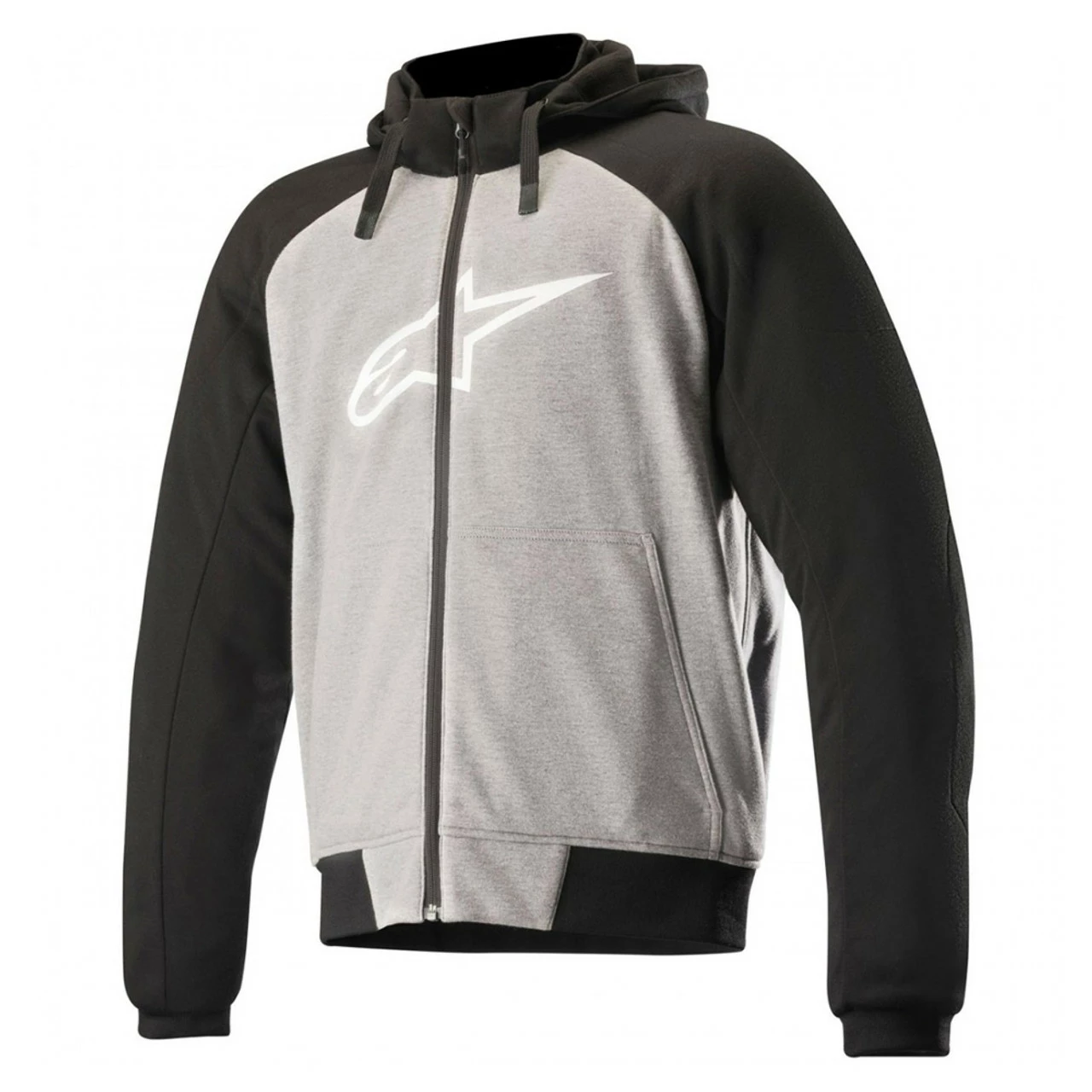 Alpinestars Chrome Sports Hoodie - Melange Grey / Black 2 Alpinestars Chrome Sports Hoodie - Melange Grey / Black