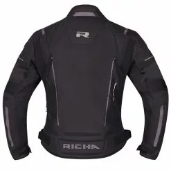 Richa Airstream 3 Waterproof Mesh Jacket - Black -Jacket Zone 20791 082 airst3 bk bb 1 3 600 78105.1648138044