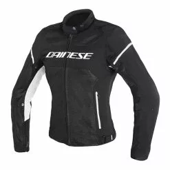 Dainese Air Frame D1 Lady Tex Mesh Jacket - Black / White .