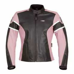 Richa Karina Ladies Leather Jacket - Black / Pink