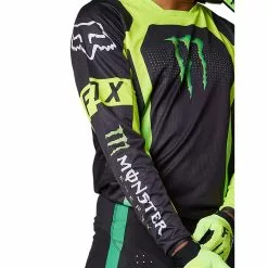 Fox 180 Monster Motocross Jersey - Green -Jacket Zone 29615001 5 98013.1670605846