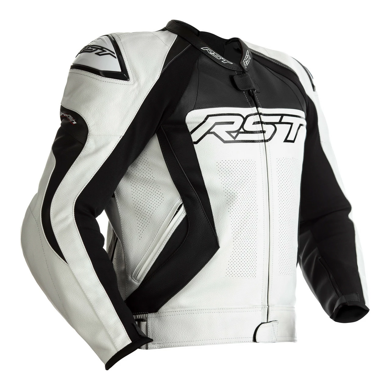 RST Tractech Evo 4 CE Mens Leather Jacket - White / Black . 3 RST Tractech Evo 4 CE Mens Leather Jacket - White / Black .