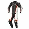 Alpinestars Missile V2 Leather 1 Piece Suit - Black / White / Red Fluo -Jacket Zone 3150122 1231 fr missile v2 leather suit web 2000x2000 02626.1673005670