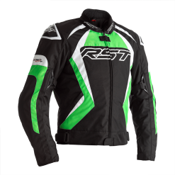 RST Tractech Evo 4 CE Mens Textile Jacket - Black / Green .