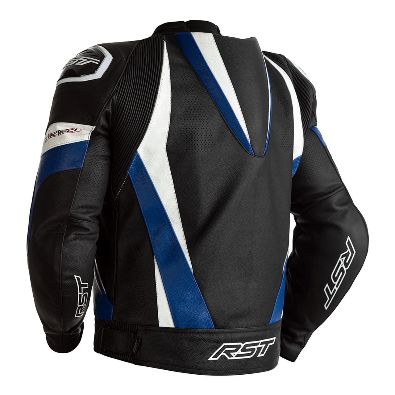 RST Tractech Evo 4 CE Mens Leather Jacket - Black / Blue . 4 RST Tractech Evo 4 CE Mens Leather Jacket - Black / Blue . - Image 2