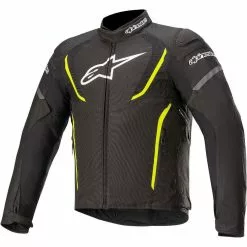 Alpinestars T-Jaws V3 Waterproof Textile Jacket - Black / Yellow Fluo