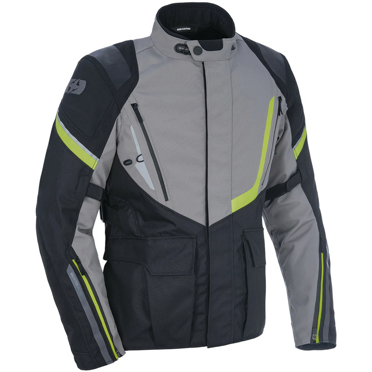 Oxford Montreal 4.0 Dry2Dry Textile Waterproof Jacket - Black / Grey / Fluo 3 Oxford Montreal 4.0 Dry2Dry Textile Waterproof Jacket - Black / Grey / Fluo