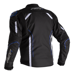 RST S-1 CE Mens Textile Jacket - Black / White / Blue . -Jacket Zone 416e8e692372907b916452f289739f2f43d73dfb 58630.1624023608