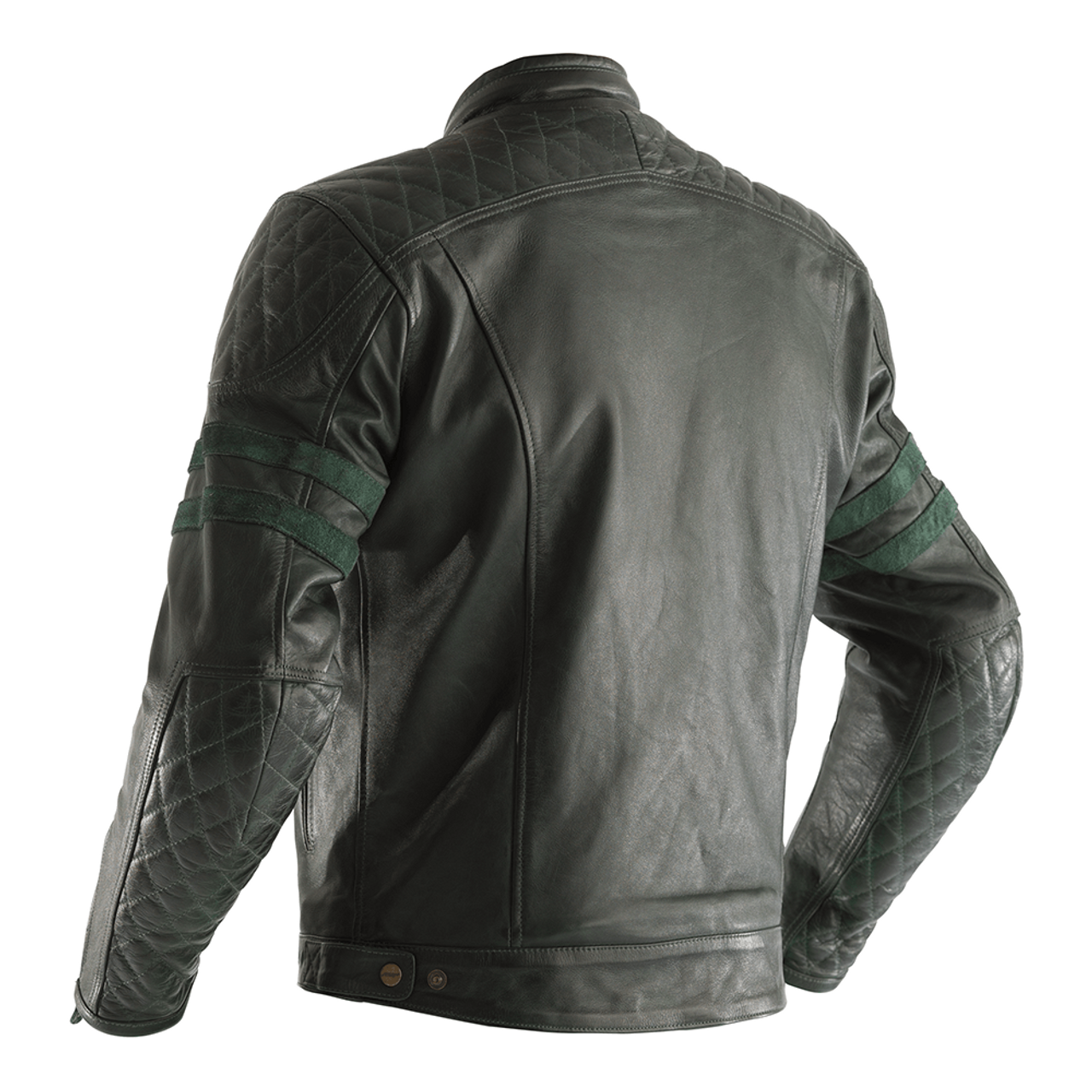 RST IOM TT Hillberry CE Mens Leather Jacket - Green 4 RST IOM TT Hillberry CE Mens Leather Jacket - Green - Image 2