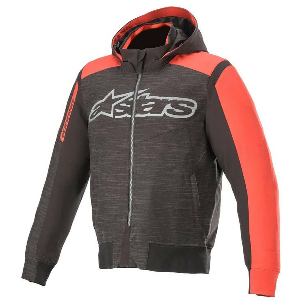 Alpinestars Rhod Windstopper Hoodie - Black Bright Red 3 Alpinestars Rhod Windstopper Hoodie - Black Bright Red
