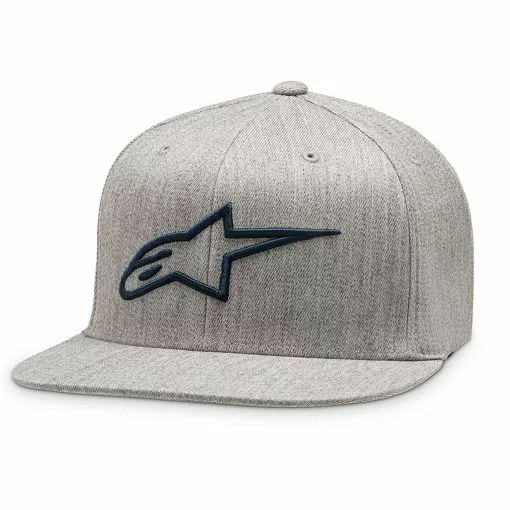 Alpinestars Ageless Flat Hat - Grey Heather / Navy -Jacket Zone 5024469 zz 1035810151171s 2 28872.1661265267