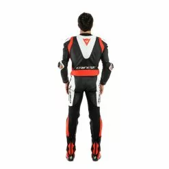 Dainese Laguna Seca 5 1 Perforated Piece Leather Suit - Black / White / Fluo Red -Jacket Zone 53dcb59511b37fdd2742aed026558abcdfdc2750 05875.1627498110