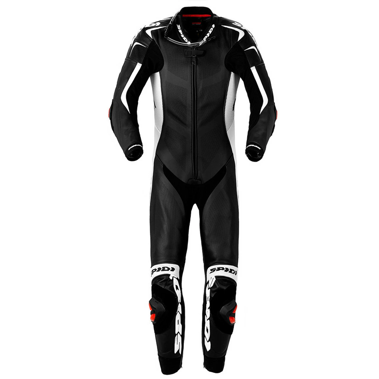Spidi Wind Pro Piloti Leather Suit - Black / White 3 Spidi Wind Pro Piloti Leather Suit - Black / White