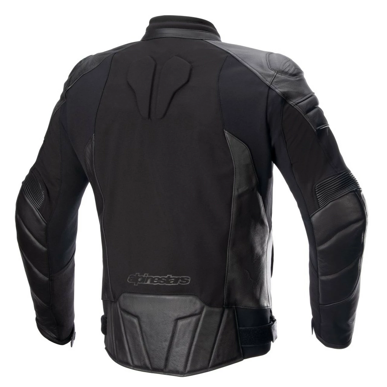 Alpinestars Proton Waterproof Leather & Textile Jacket - Black Black 4 Alpinestars Proton Waterproof Leather & Textile Jacket - Black Black - Image 2