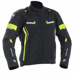 Richa Arc Laminated Goretex Men's Textile Jacket - Black / Fluo Yellow