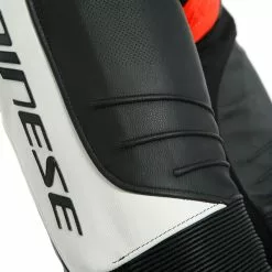 Dainese Laguna Seca 5 1 Perforated Piece Leather Suit - Black / White / Fluo Red -Jacket Zone 725a8ffedda53a4cd7bee43b0b3a761560932eba 93771.1627498111