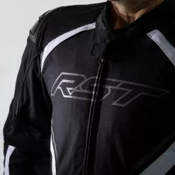 RST Sabre CE Mens Textile Jacket - Black / Black / White . -Jacket Zone 73fd6eea622cdf395f67bf036c93f1848dca4136 18090.1620917600