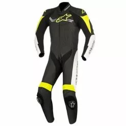 Alpinestars Challenger V2 1 Piece Leather Suit - Black / Yellow / White