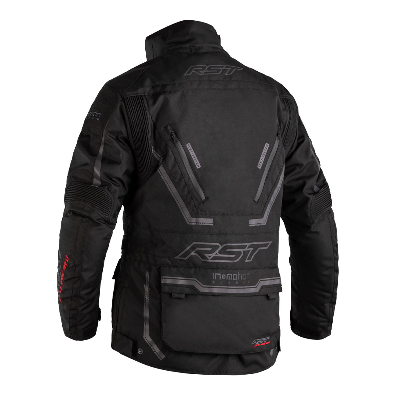 RST Pro Series Paragon 6 Airbag CE Mens Textile Jacket - Black / Black 4 RST Pro Series Paragon 6 Airbag CE Mens Textile Jacket - Black / Black - Image 2