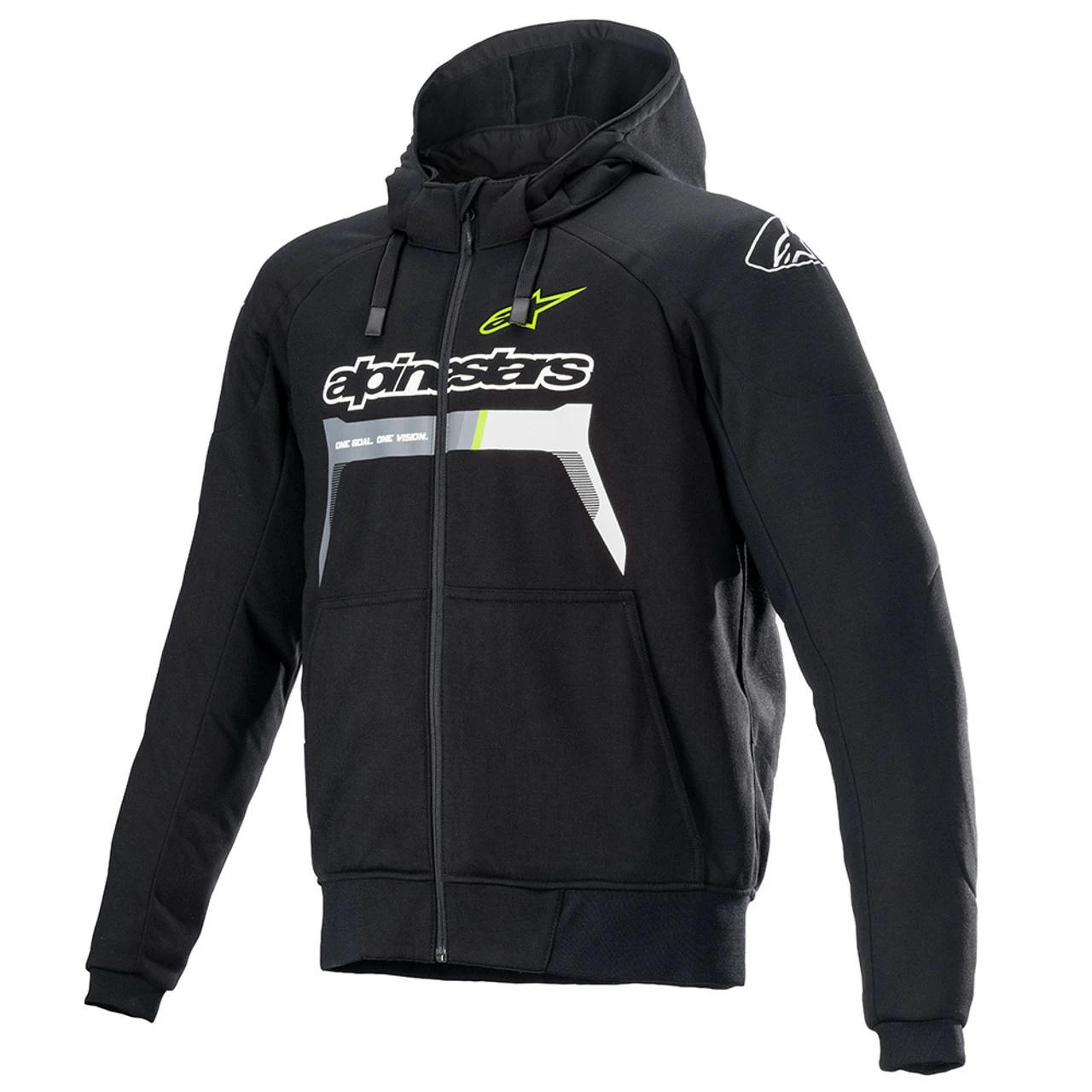 Alpinestars Chrome Ignition Hoodie - Black / Yellow Fluo 3 Alpinestars Chrome Ignition Hoodie - Black / Yellow Fluo