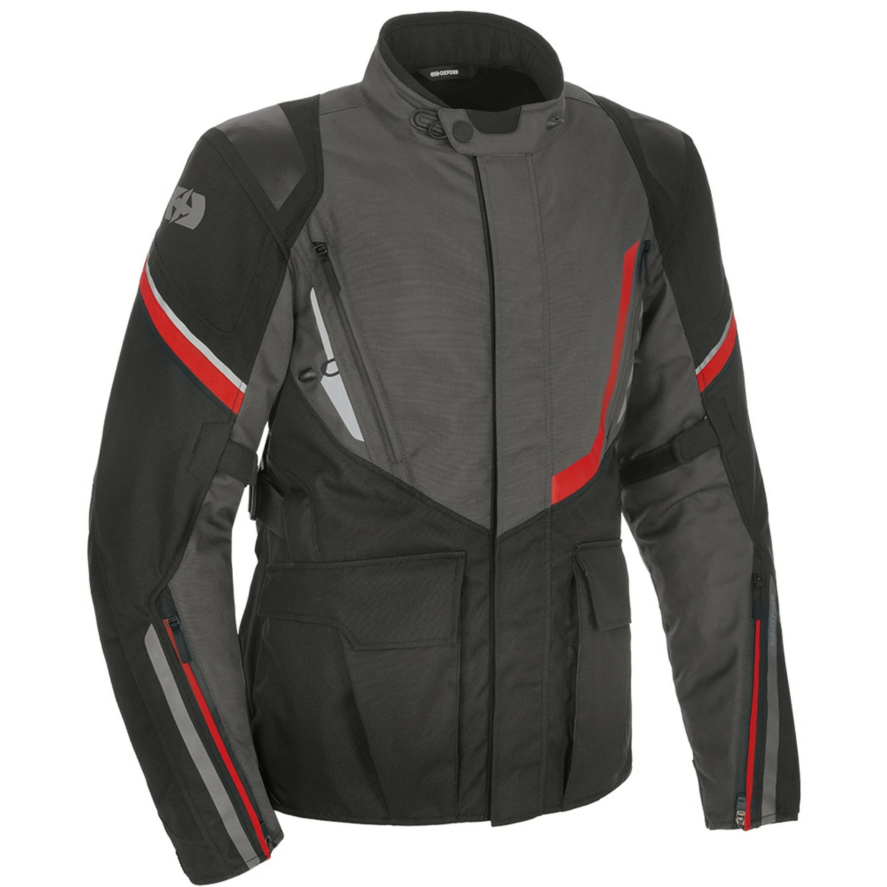 Oxford Montreal 4.0 Dry2Dry Textile Waterproof Jacket - Black / Grey / Red 3 Oxford Montreal 4.0 Dry2Dry Textile Waterproof Jacket - Black / Grey / Red