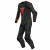 Dainese Laguna Seca 5 1 Perforated Piece Leather Suit - Black / Fluo Red