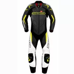 Spidi Supersport Wind Pro Leather Suit - Black / White / Yellow