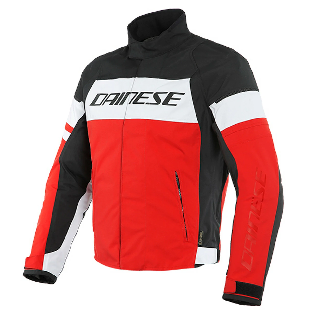 Dainese Saetta D-Dry Textile Jacket - White / Lava Red / Black 3 Dainese Saetta D-Dry Textile Jacket - White / Lava Red / Black