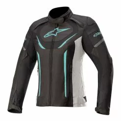 Alpinestars Stella T-Jaws V3 Ladies Waterproof Textile Jacket - Black / Teal