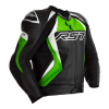 RST Tractech Evo 4 CE Mens Leather Jacket - Black / Green .