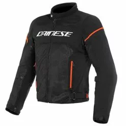 Dainese Air Frame D1 Tex Mesh Jacket - Black / Fluo Red .