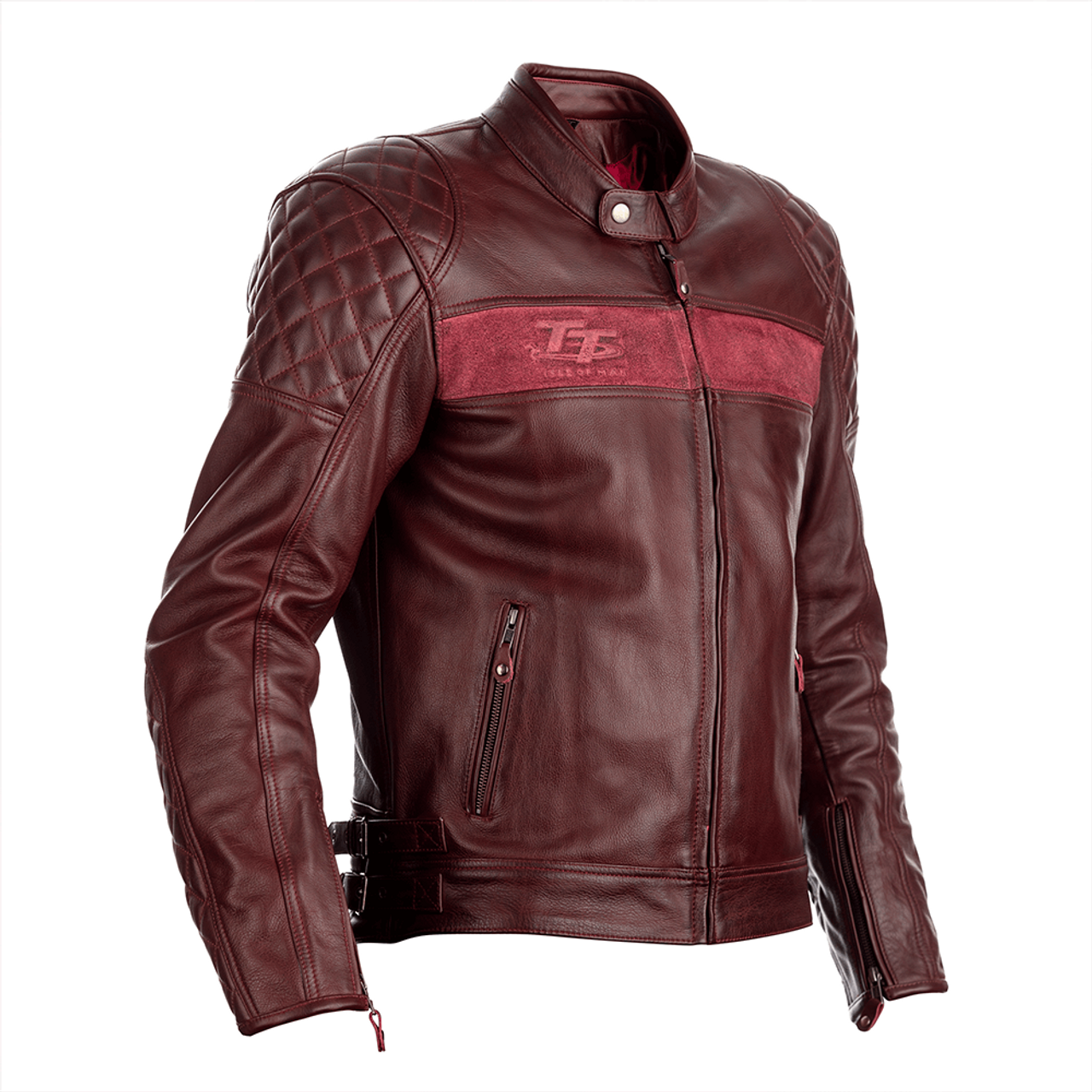 RST IOM TT Brandish CE Mens Leather Jacket - Oxblood . 3 RST IOM TT Brandish CE Mens Leather Jacket - Oxblood .