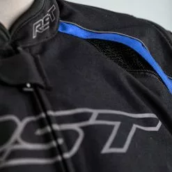 RST Sabre CE Mens Textile Jacket - Black / White / Blue . -Jacket Zone d4431257b461a2d55d5e59949a1689388494fb03 30383.1620917596