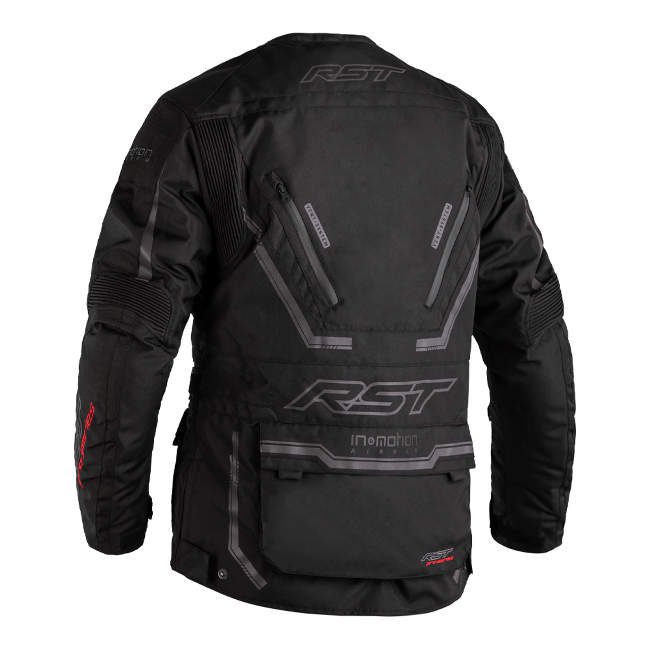 RST Pro Series Paragon 6 Airbag CE Mens Textile Jacket - Black / Black 6 RST Pro Series Paragon 6 Airbag CE Mens Textile Jacket - Black / Black - Image 4