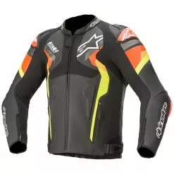 Alpinestars Atem V4 Leather Jacket - Black / Red / Yellow