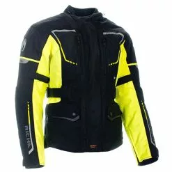Richa Phantom 2 Men's Textile Jacket - Black / Fluo Yellow