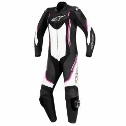 Alpinestars Stella Motegi V2 Leather 1 Piece Suit White / Fuchsia